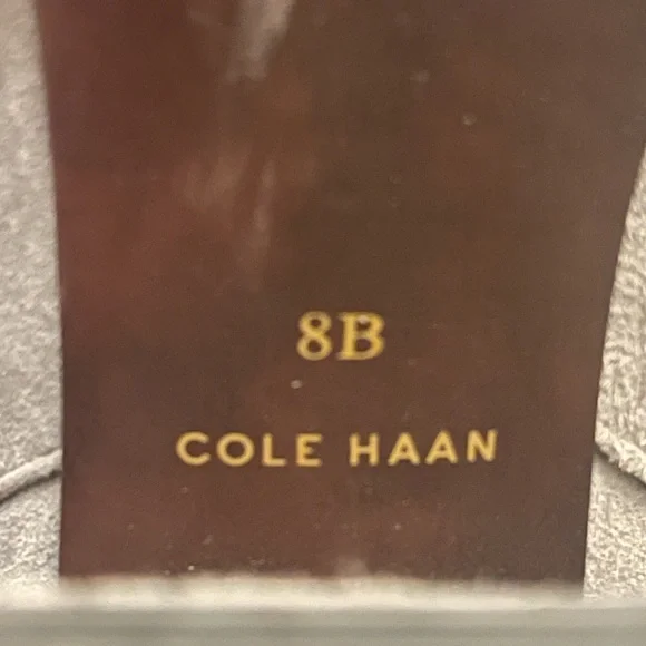 Cole Haan Women's Suede Ankle Boots - gray 8 - Picture 8 of 9